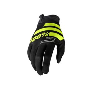 100% iTRACK GLOVES, ADULT, S, NEON BLACK YELLOW