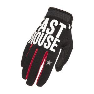 Fasthouse SPEED STYLE BLOCKHOUSE GLOVES, ADULT, M, BLACK WHITE RED