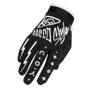 Fasthouse SPEED STYLE BRUSH GLOVES, ADULT, S, BLACK WHITE