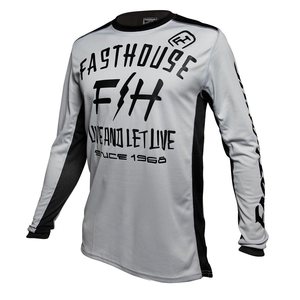Fasthouse JERSEY DICKSON, ADULT, S, WHITE GREY