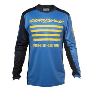 Fasthouse JERSEY SLASH, ADULT, S, BLUE YELLOW