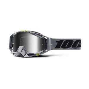 100% RACECRAFT Goggle Nardo  - Mirror Silver Lens, ADULT
