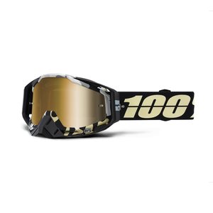 100% RACECRAFT Goggle Ergoflash - Mirror True Gold Lens, ADULT