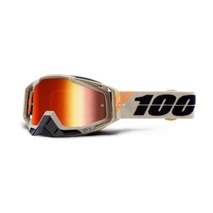 100% RACECRAFT Goggle Poliet - Mirror Red Lens, ADULT