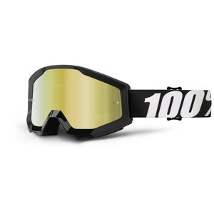 100% STRATA Outlaw - Mirror Gold Lens, ADULT