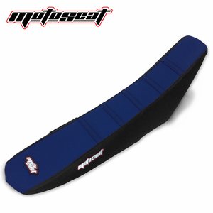 Moto Seat Ribbed Seat Cover, BLUE BLACK, Husqvarna 14-15 FC 450, 14-16 FE 450, 14-15 FC 250, 14-16 FE 250/TC 250/TE 250, 14-15 FC 350, 14-16 FE 350, 14-15 TC 125, 14-16 TE 125/FE 501/TE 300