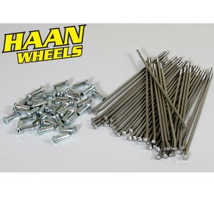 Haan Wheels Spokes Set (Haan), 28, 12", REAR, Kawasaki 00-20 KX65, 00-03 KX60