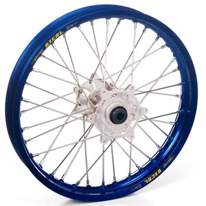 Haan Wheels Complete Wheel, 1,60, 14", FRONT, SILVER BLUE, Yamaha 19-20 YZ65