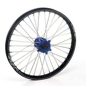 Haan Wheels Complete Wheel A60, 1,60, 21", FRONT, BLACK BLUE, Kawasaki 06-18 KX450F, 06-08 KX250, 19-20 KX250, 06-18 KX250F, 06-08 KX125