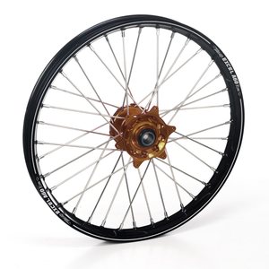 Haan Wheels Complete Wheel, 1,60, 21", FRONT, BRONZE BLACK, Kawasaki 19-20 KX450