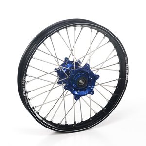 Haan Wheels Complete Wheel A60, 2,15, 19", REAR, BLACK BLUE, Kawasaki 19-20 KX450, 06-18 KX450F, 03-08 KX250, 19-20 KX250, 04-18 KX250F, 03-08 KX125