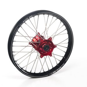 Haan Wheels Complete Wheel A60, 2,15, 19", REAR, BLACK RED, Kawasaki 19-20 KX450, 06-18 KX450F, 03-08 KX250, 19-20 KX250, 04-18 KX250F, 03-08 KX125