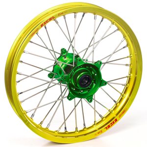 Haan Wheels Complete Wheel, 1,60, 14", FRONT, YELLOW GREEN, KTM 02-20 65 SX, Husqvarna 17-20 TC 65
