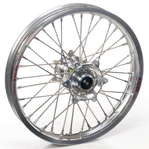 Haan Wheels Complete Wheel, 1,40, 17", FRONT, SILVER, Suzuki 02-20 RM85, 97-01 RM80