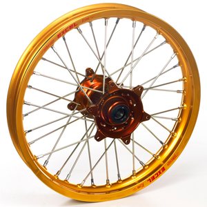 Haan Wheels Complete Wheel, 1,40, 19", FRONT, GOLD BRONZE, Suzuki 02-20 RM85, 97-01 RM80