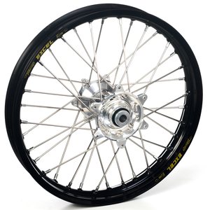 Haan Wheels Complete Wheel, 1,60, 21", FRONT, BLACK SILVER, Suzuki 99-10 RM250, 99-10 RM125