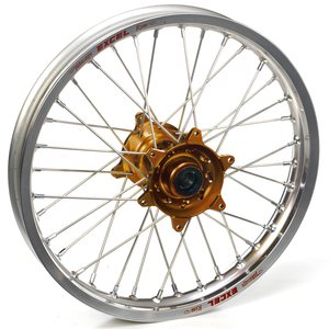 Haan Wheels Complete Wheel, 1,40, 19", FRONT, SILVER BRONZE, Yamaha 02-20 YZ85, 93-01 YZ80