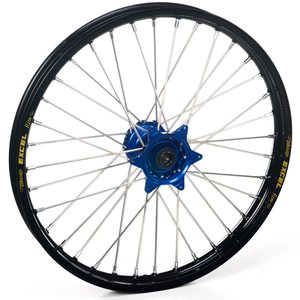 Haan Wheels Complete Wheel, 1,60, 21", FRONT, BLACK BLUE, Yamaha 03-14 WR450F, 18 YZ450F, 93-07 WR250, 01-14 WR250F, 19 WR250F, 93-07 WR125, 01-02 WR426F