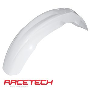 Rtech Front Fender, WHITE, Husqvarna 03-10 TC 450/TE 450, 03-13 TC 250/TE 250, 06-13 WR 250, 06-13 CR 125/WR 125, 09-13 TE 310/WR 300, 04 TE 510, 03 TE 570