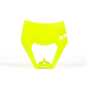 Rtech Headlight Replacement Mask, NEON YELLOW, KTM 17-19 450 EXC-F, 18-19 250 EXC TPI/300 EXC TPI, 17 250 EXC/300 EXC, 17-19 250 EXC-F, 17-19 350 EXC-F, 17-19 125 XC-W/150 XC-W/500 EXC-F