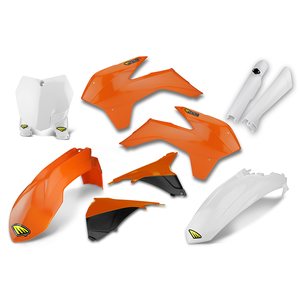Cycra Body Kit Complete, ORANGE WHITE, KTM 13-15 450 SX-F, 13-16 250 SX, 13-15 250 SX-F, 13-15 350 SX-F, 13-15 125 SX/150 SX