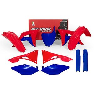 Rtech Plastic Kit, RED BLUE, Honda 17-18 CRF450R, 18 CRF250R