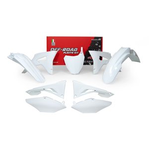 Rtech Plastic Kit, WHITE, Honda 17-18 CRF450R, 18 CRF250R