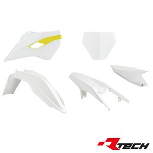 Rtech Plastic Kit, O.E.M, Husqvarna 15-16 FE 450, 15-16 FE 250/TE 250, 15-16 FE 350, 15-16 TE 125/FE 501/TE 300