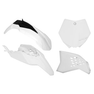 Rtech Plastic Kit, WHITE, KTM 09-11 65 SX