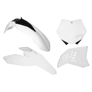 Rtech Plastic Kit, WHITE, KTM 07-10 450 SX-F, 07-10 250 SX/250 SX-F, 07-10 125 SX, 07-08 505 SX-F