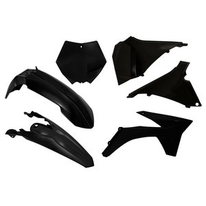 Rtech Plastic Kit, BLACK, KTM 11-12 450 SX-F, 11-12 250 SX/250 SX-F, 11-12 350 SX-F, 11-12 125 SX/150 SX