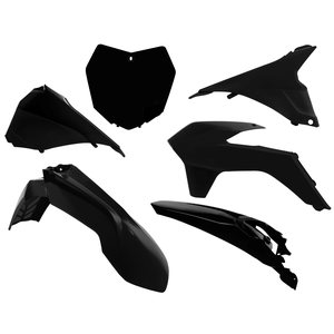 Rtech Plastic Kit, BLACK, KTM 13-15 450 SX-F, 13-16 250 SX, 13-15 250 SX-F, 13-15 350 SX-F, 13-15 125 SX/150 SX