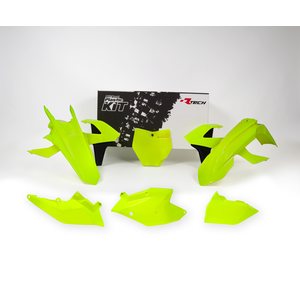 Rtech Plastic Kit, NEON YELLOW, KTM 16-18 450 SX-F, 17-18 250 SX, 16-18 250 SX-F, 16-18 350 SX-F, 16-18 125 SX/150 SX