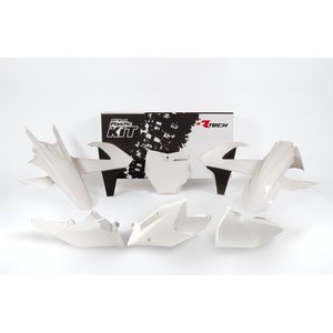 Rtech Plastic Kit, WHITE, KTM 16-18 450 SX-F, 17-18 250 SX, 16-18 250 SX-F, 16-18 350 SX-F, 16-18 125 SX/150 SX