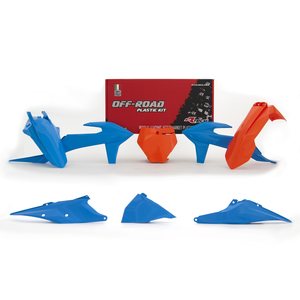 Rtech , Plastic Kit, ORANGE BLUE, KTM 19-20 450 SX-F, 19-20 250 SX/250 SX-F, 19-20 350 SX-F, 19-20 125 SX/150 SX