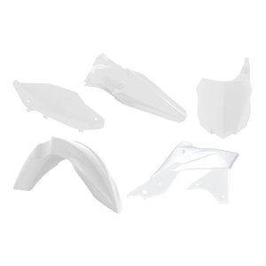 Rtech Plastic Kit, WHITE, Kawasaki 13-16 KX250F