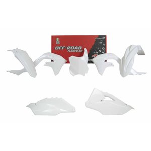 Rtech Plastic Kit, WHITE, Kawasaki 19-20 KX450