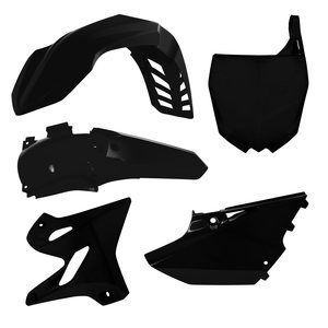 Rtech Plastic Kit, BLACK, Yamaha 15-20 YZ250, 15-20 YZ125