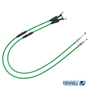 Venhill Throttle Wire, GREEN, Kawasaki 12 KX450F