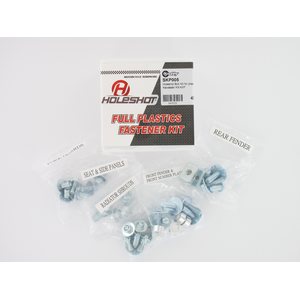 Holeshot Bolt Kit for plastic, Kawasaki 07-16 KLX450, 06-18 KX450F, 99-08 KX250, 04-18 KX250F, 99-08 KX125, 01-20 KX85, 00-20 KX65, 99-00 KX80