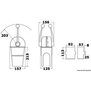 Osculati Single lever Morse MT3 single