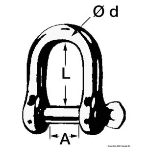 Osculati Galvanisoitu sakkeli 10 mm