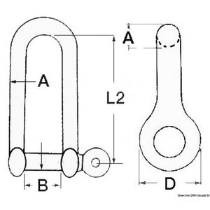Osculati Pitkä S.S D sakkeli 6mm