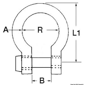 Osculati S.S keula sakkeli 6mm