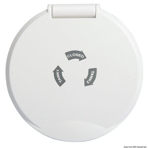 Osculati Classic Evo 3-way fuel tap 1/4"