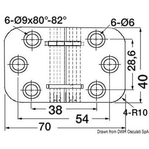 Osculati S.S Sarana 68x42 mm