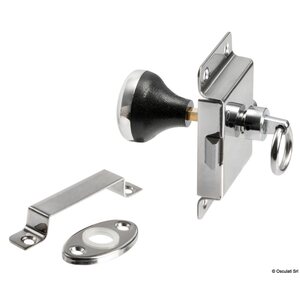 Osculati Toilet lock,chr.brass 95x57mm