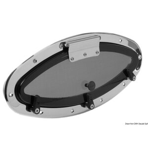 Osculati Elliptic S.S hatch 460x200 mm