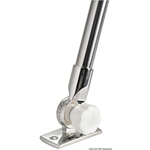 Osculati Folding light black pole 60 cm