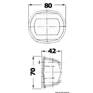 Osculati Kulkuvalo LED Compact 12 musta - vihreä